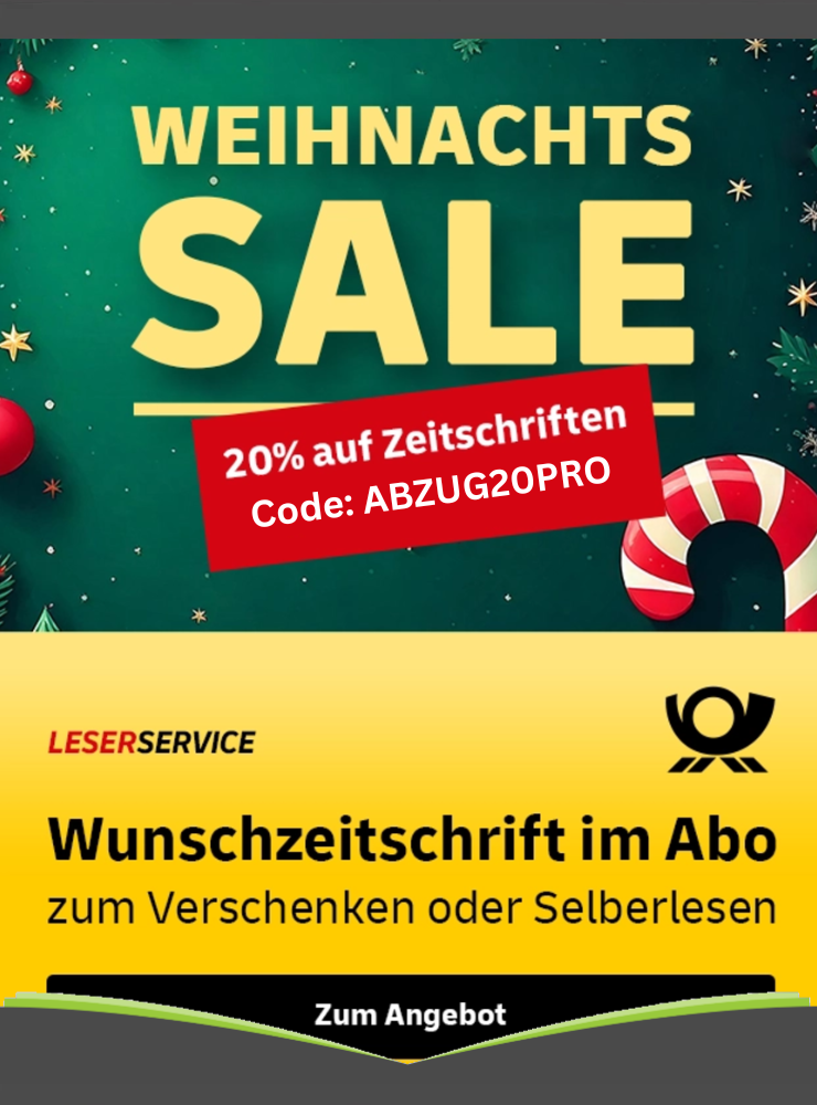 Weihnachts-Sale: 20% Rabatt beim Post Leserservice