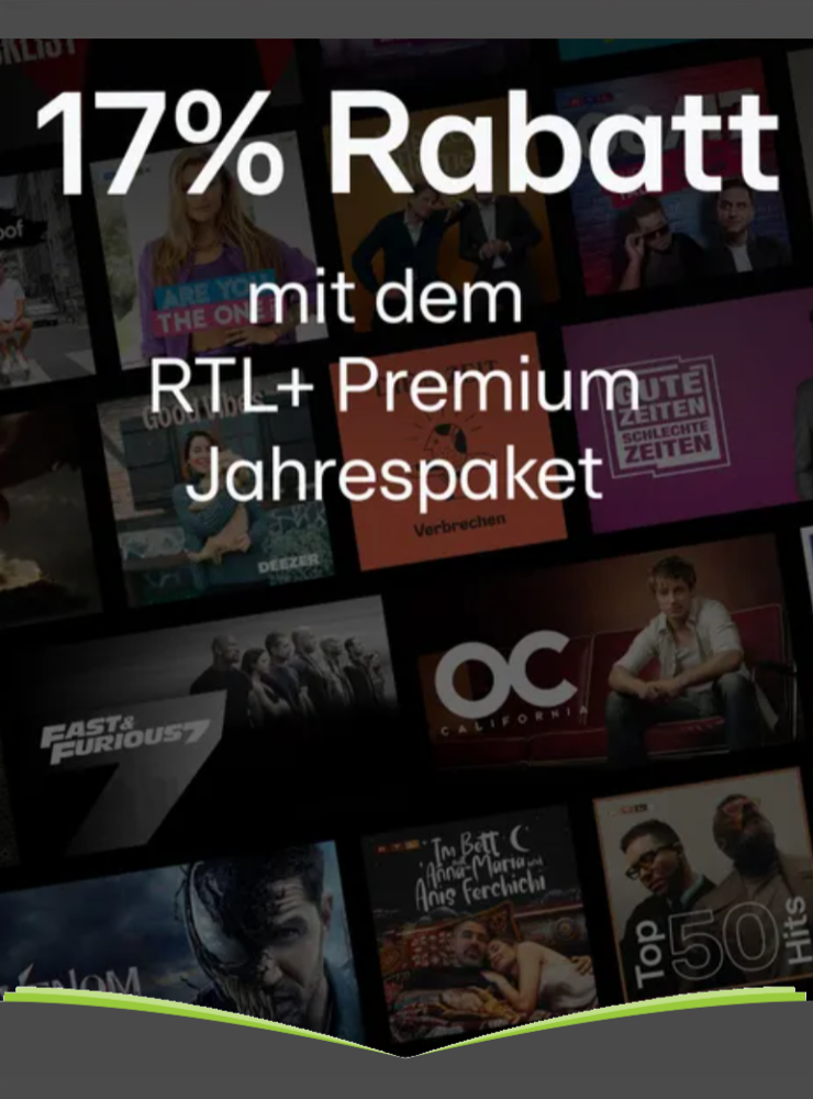 1 Jahr RTL+ Premium für 5,83 mtl.